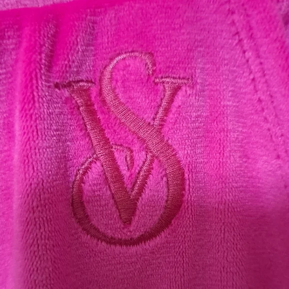 Victoria's Secret Pink Velour Jogger Pants Size Small Athleisure Loungewear - Picture 3 of 6